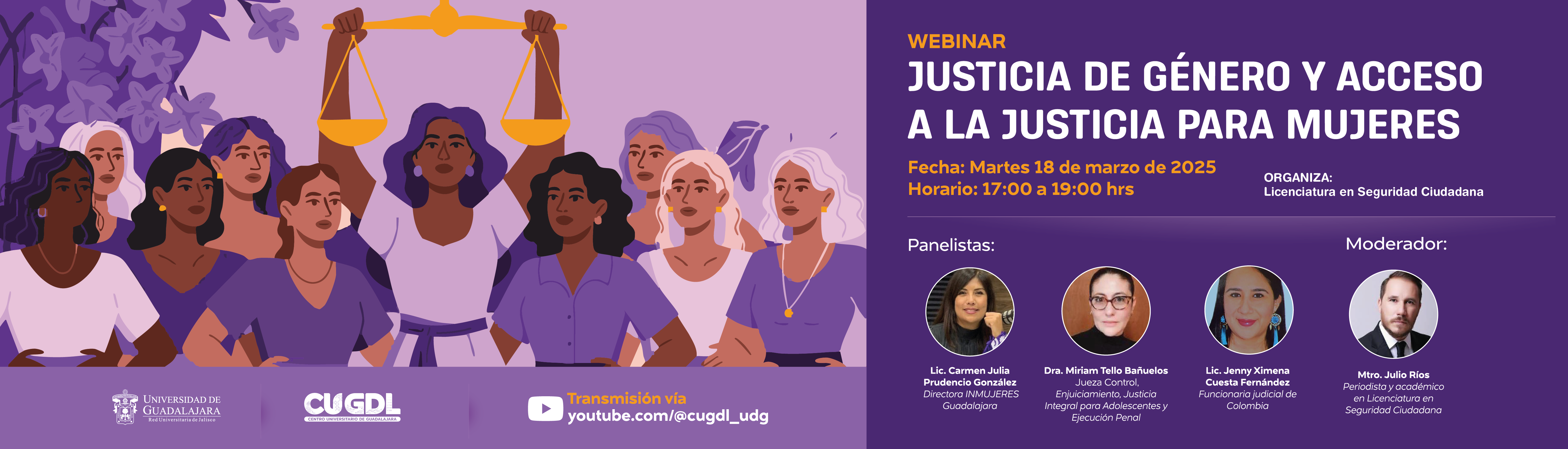 Webinar Justicia de género y acceso a la justicia para mujeres