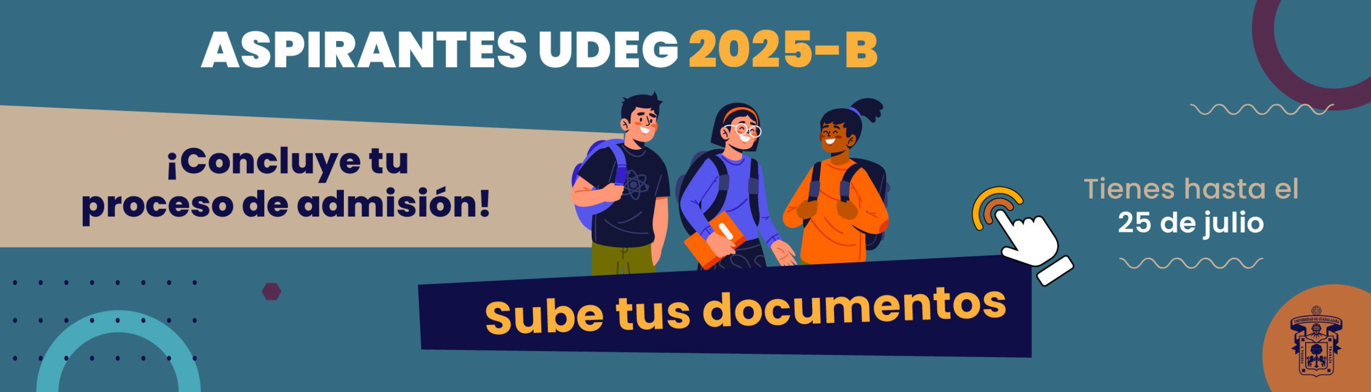 Sube tus documentos del 2 de junio al 25 de julio en 👉 https://escolar.udg.mx/