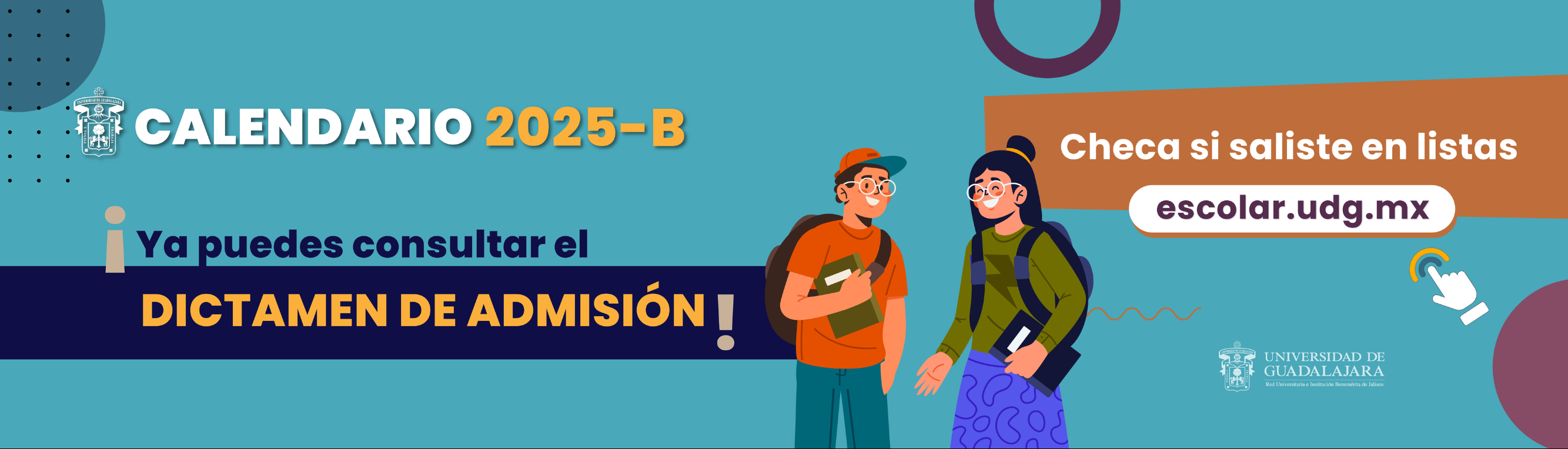 Listas de la UdeG | Dictamen de admisión 2025B