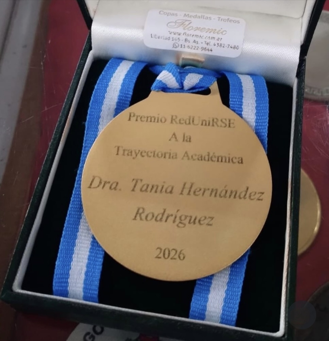 Dra. Tania Marcela Hernández recibe premio internacional por su aportación académica y social