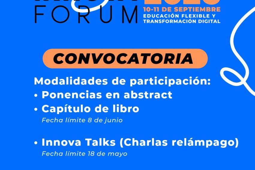 La Universidad de Guadalajara, a través de la Dirección General de Universidad Virtual y Aprendizaje Digital para Toda la Vida, (UDGPlus) convoca a personas investigadoras, profesorado, estudiantes de la Red Universitaria y público en general, a presentar sus contribuciones para las diferentes modalidades académicas, en el evento de Innova Forum 2026, que tendrá lugar los días 10 y 11 de septiembre.   
