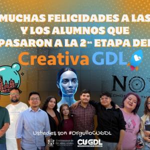 3 Equipos del CUGDL avanzan a la segunda fase de Creativa GDL 2025
