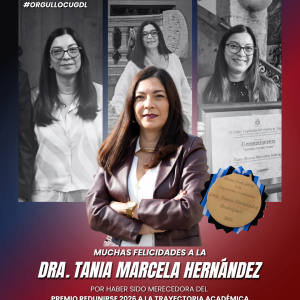 Dra. Tania Marcela Hernández recibe premio internacional por su aportación académica y social